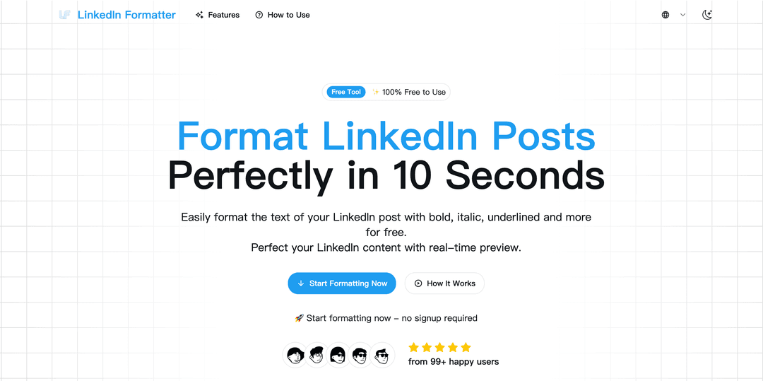 LinkedIn Formatter